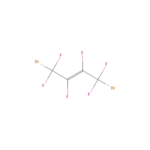 1,4-DIBROMOHEXAFLUORO-2-BUTENE (CAS: 360-87-2) - Chemical Structure and Molecular Formula 