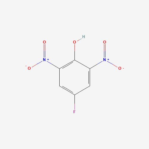 2,6-DINITRO-4-FLUOROPHENOL (CAS: 364-32-9) - Chemical Structure and Molecular Formula 