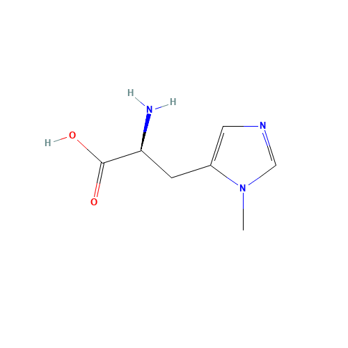3-METHYL-L-HISTIDINE N-HYDRATE (CAS: 368-16-1) - Chemical Structure and Molecular Formula 