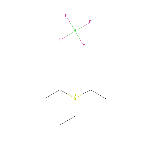 TRIETHYLSULFONIUM TETRAFLUOROBORATE (CAS: 368-40-1) - Chemical Structure and Molecular Formula 