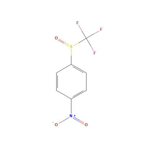 4-(TRIFLUOROMETHYLSULPHINYL)NITROBENZENE (CAS: 394-60-5) - Chemical Structure and Molecular Formula 