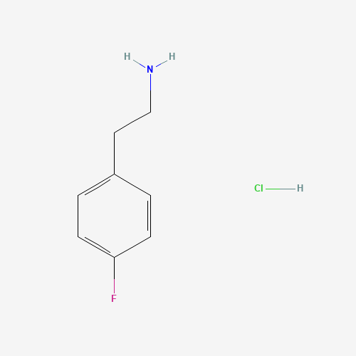 4-FLUOROPHENETHYLAMINE HYDROCHLORIDE (CAS: 459-19-8) - Chemical Structure and Molecular Formula 