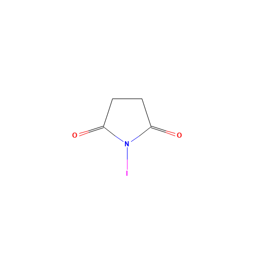 N-Iodosuccinimide (CAS: 516-12-1) - Chemical Structure and Molecular Formula 