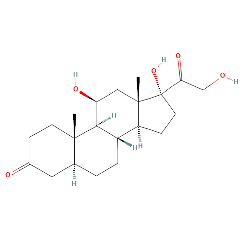 11-BETA,17-ALPHA,21-TRIHYDROXY-5-ALPHA-PREGNANE-3,20-DIONE (CAS: 516-41-6) - Related Chemical Product