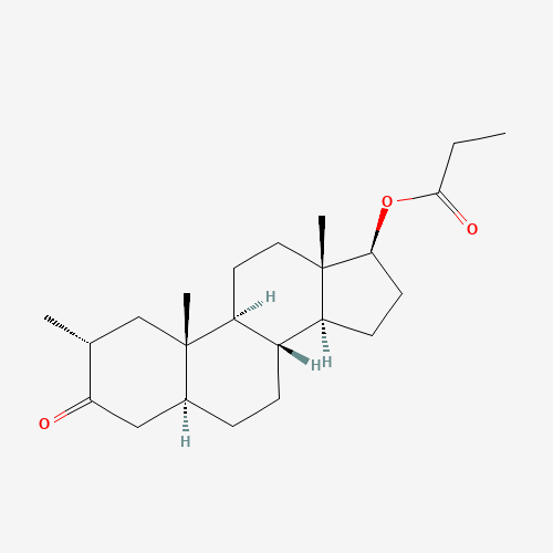 17b-Hydroxy-2a-methyl-5a-androstan-3-one propionate (CAS: 521-12-0) - Related Chemical Product