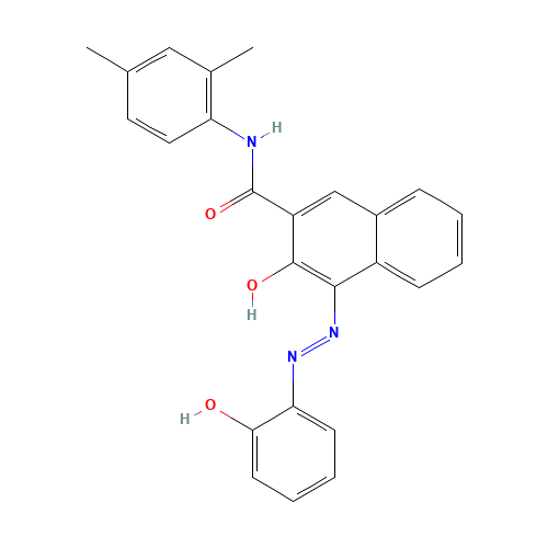 2-[2-HYDROXY-3-(2,4-XYLYLCARBAMOYL)-1-NAPHTHYLAZO]PHENOL (CAS: 523-67-1) - Related Chemical Product