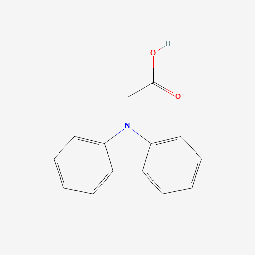 CARBAZOL-9-YL-ACETIC ACID (CAS: 524-80-1) - Chemical Structure and Molecular Formula 