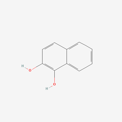 1,2-DIHYDROXYNAPHTHALENE (CAS: 574-00-5) - Chemical Structure and Molecular Formula 