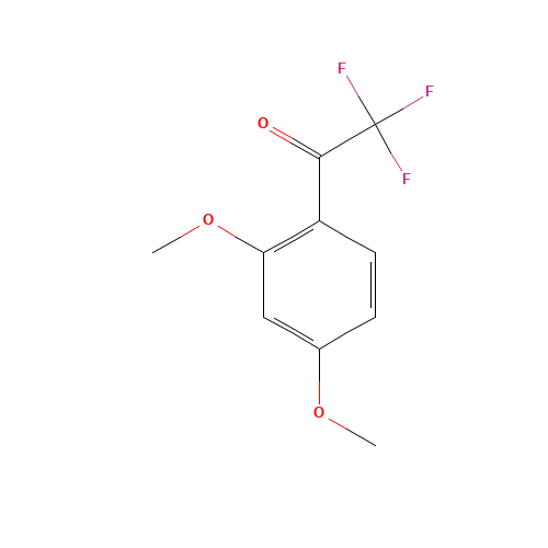 2',4'-DIMETHOXY-2,2,2-TRIFLUOROACETOPHENONE (CAS: 578-16-5) - Chemical Structure and Molecular Formula 