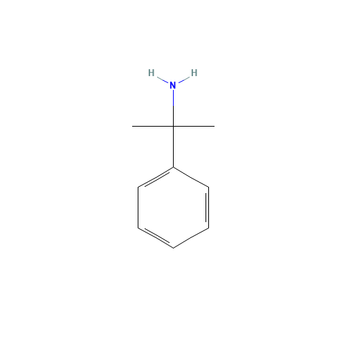 CUMYLAMINE (CAS: 585-32-0) - Chemical Structure and Molecular Formula 