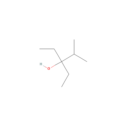 3-ETHYL-2-METHYL-3-PENTANOL (CAS: 597-05-7) - Chemical Structure and Molecular Formula 