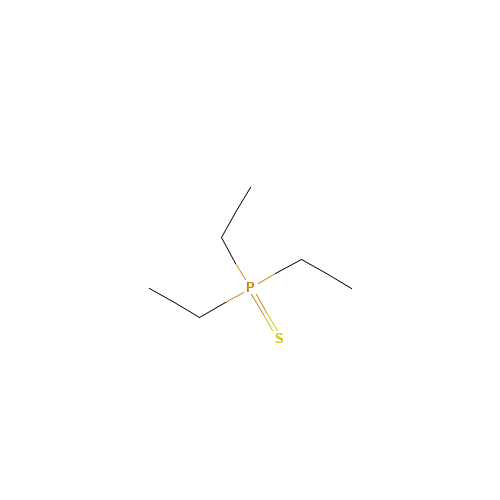 TRIETHYLPHOSPHINE SULFIDE (CAS: 597-51-3) - Chemical Structure and Molecular Formula 