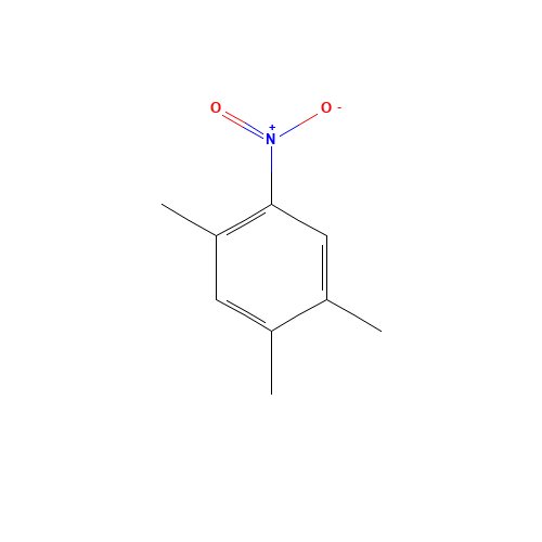 1,2,4-TRIMETHYL-5-NITROBENZENE (CAS: 610-91-3) - Chemical Structure and Molecular Formula 