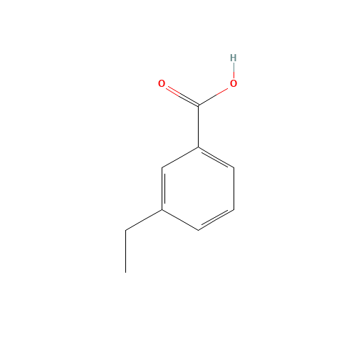 3-ETHYLBENZOIC ACID (CAS: 619-20-5) - Chemical Structure and Molecular Formula 