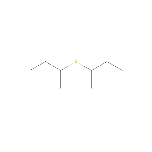 DI-SEC-BUTYL SULFIDE (CAS: 626-26-6) - Chemical Structure and Molecular Formula 
