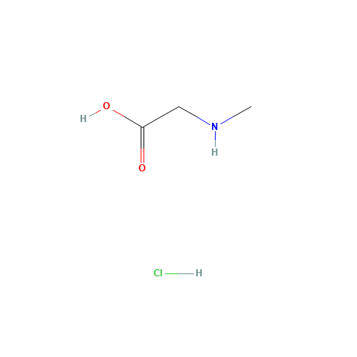 SARCOSINE HYDROCHLORIDE (CAS: 637-96-7) - Chemical Structure and Molecular Formula 