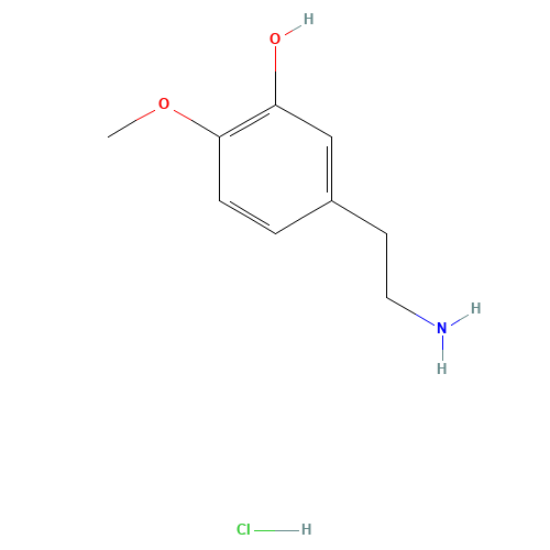3-HYDROXY-4-METHOXYPHENETHYLAMINE HYDROCHLORIDE (CAS: 645-33-0) - Related Chemical Product