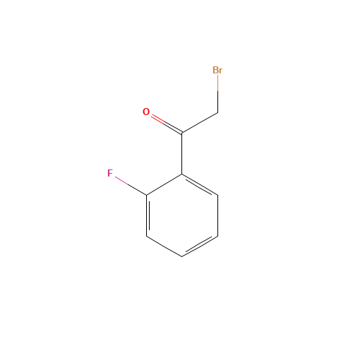 2-Bromo-2'-fluoroacetophenone (CAS: 655-15-2) - Chemical Structure and Molecular Formula 