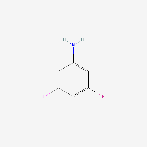 3-FLUORO-5-IODOANILINE (CAS: 660-49-1) - Chemical Structure and Molecular Formula 
