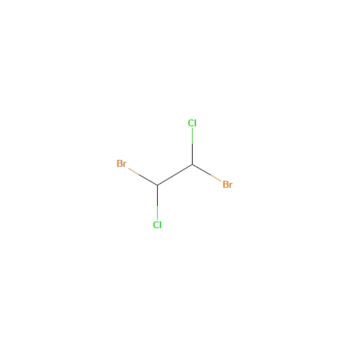 1,2-DIBROMO-1,2-DICHLOROETHANE (CAS: 683-68-1) - Chemical Structure and Molecular Formula 