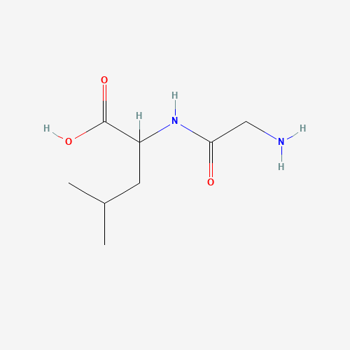 GLYCYL-DL-LEUCINE (CAS: 688-14-2) - Chemical Structure and Molecular Formula 