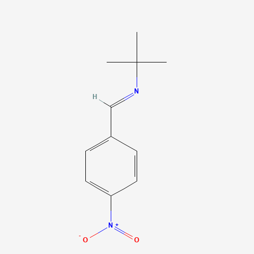 P-NITROBENZYLIDENE TERT-BUTYLAMINE (CAS: 718-36-5) - Chemical Structure and Molecular Formula 