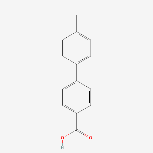 4'-METHYLBIPHENYL-4-CARBOXYLIC ACID (CAS: 720-73-0) - Chemical Structure and Molecular Formula 