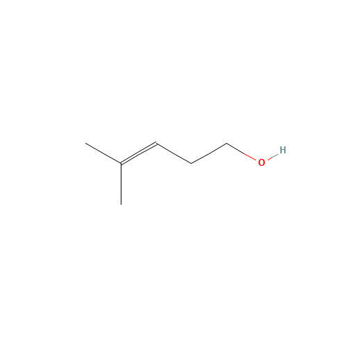 4-METHYL-3-PENTEN-1-OL (CAS: 763-89-3) - Chemical Structure and Molecular Formula 