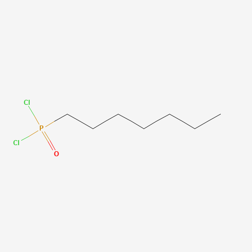 N-HEPTANEPHOSPHONIC DICHLORIDE (CAS: 764-11-4) - Chemical Structure and Molecular Formula 