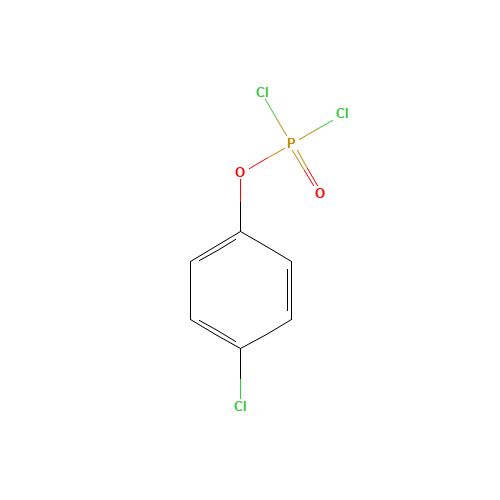 4-CHLOROPHENYL PHOSPHORODICHLORIDATE (CAS: 772-79-2) - Chemical Structure and Molecular Formula 
