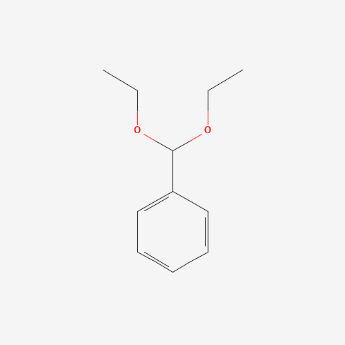 BENZALDEHYDE DIETHYL ACETAL (CAS: 774-48-1) - Chemical Structure and Molecular Formula 