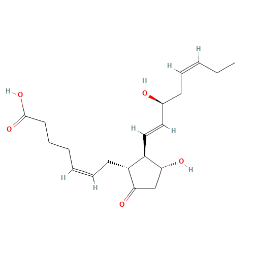 9-OXO-11ALPHA,15S-DIHYDROXY-PROSTA-5Z,13E,17Z-TRIEN-1-OIC ACID (CAS: 802-31-3) - Related Chemical Product