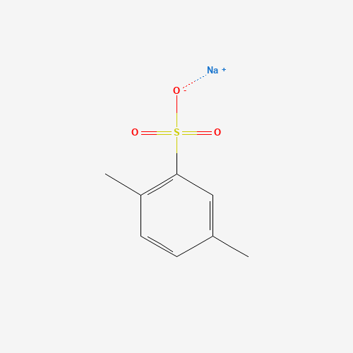 2,5-DIMETHYLBENZENESULFONIC ACID SODIUM SALT MONOHYDRATE (CAS: 827-19-0) - Chemical Structure and Molecular Formula 