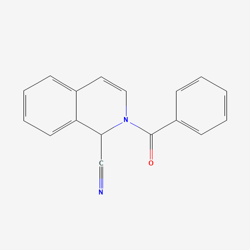 1-CYANO-2-BENZOYL-1,2-DIHYDROISOQUINOLINE (CAS: 844-25-7) - Chemical Structure and Molecular Formula 