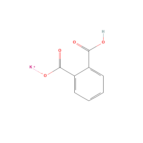 Potassium hydrogen phthalate (CAS: 877-24-7) - Chemical Structure and Molecular Formula 