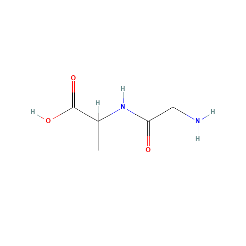 GLYCYL-DL-ALANINE (CAS: 926-77-2) - Chemical Structure and Molecular Formula 