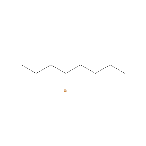 4-BROMOOCTANE (CAS: 999-06-4) - Chemical Structure and Molecular Formula 