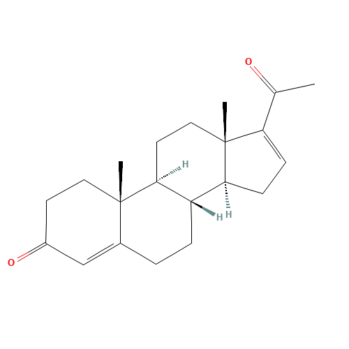 16-Dehydroprogesterone (CAS: 1096-38-4) - Chemical Structure and Molecular Formula 