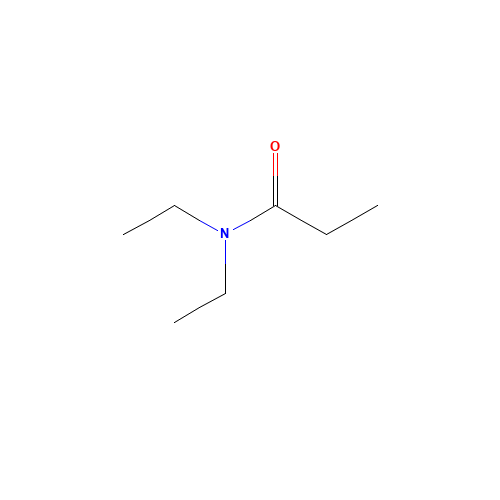 N,N-Diethylpropionamide (CAS: 1114-51-8) - Chemical Structure and Molecular Formula 