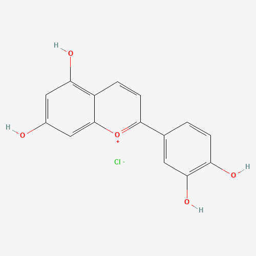 LUTEOLINIDIN CHLORIDE (CAS: 1154-78-5) - Chemical Structure and Molecular Formula 