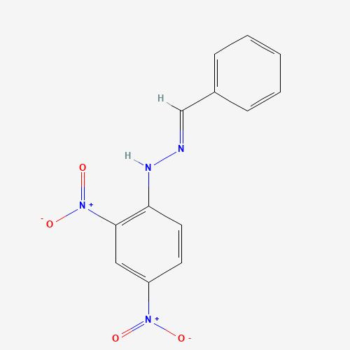BENZALDEHYDE 2,4-DINITROPHENYLHYDRAZONE (CAS: 1157-84-2) - Chemical Structure and Molecular Formula 