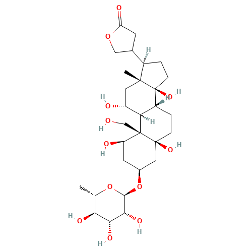 DIHYDROOUABAIN (CAS: 1183-35-3) - Chemical Structure and Molecular Formula 