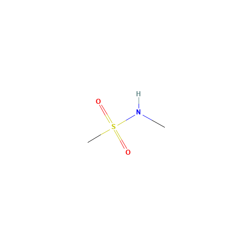 N-Methyl methanesulfonamide (CAS: 1184-85-6) - Chemical Structure and Molecular Formula 