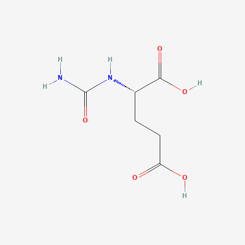 N-CARBAMYL-L-GLUTAMIC ACID (CAS: 1188-38-1) - Chemical Structure and Molecular Formula 