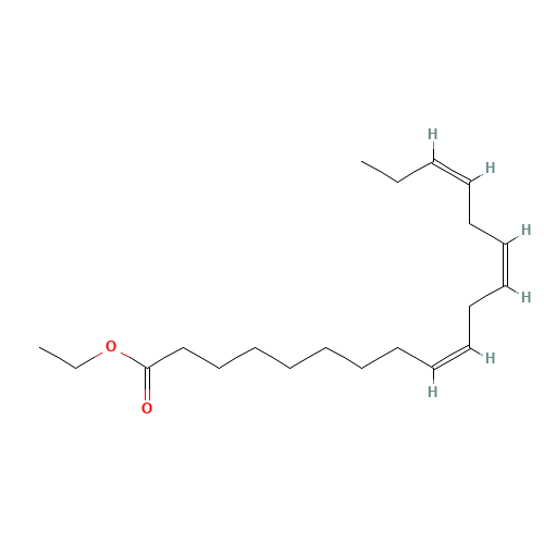 LINOLENIC ACID ETHYL ESTER (CAS: 1191-41-9) - Chemical Structure and Molecular Formula 