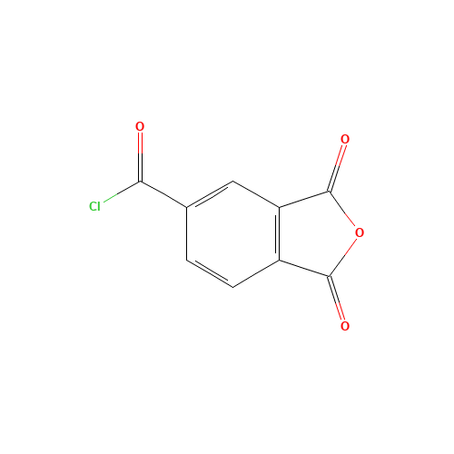 4-Chloroformylphthalic anhydride (CAS: 1204-28-0) - Chemical Structure and Molecular Formula 