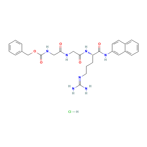 Z-GLY-GLY-ARG-BETANA HCL (CAS: 1442-79-1) - Chemical Structure and Molecular Formula 