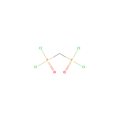METHYLENEBIS(PHOSPHONIC DICHLORIDE) (CAS: 1499-29-2) - Chemical Structure and Molecular Formula 
