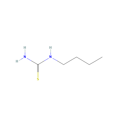 N-BUTYLTHIOUREA (CAS: 1516-32-1) - Chemical Structure and Molecular Formula 