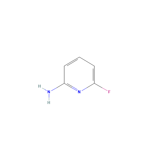 2-Amino-6-fluoropyridine (CAS: 1597-32-6) - Chemical Structure and Molecular Formula 